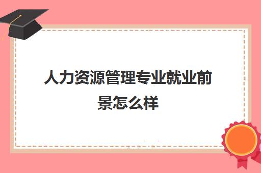 人力资源管理专业就业前景怎么样(人力资源管理师资格证会不会被取消)