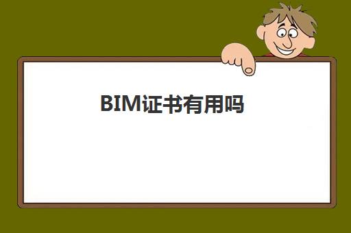 BIM证书有用吗 BIM证书有哪几类