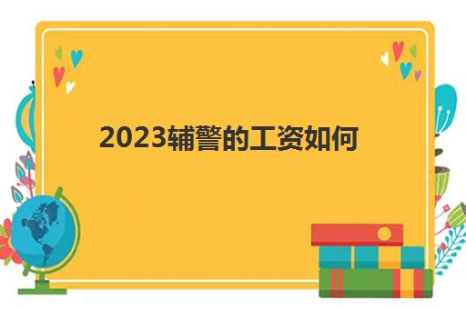 2023辅警的工资如何(辅警如何转为正式警察)