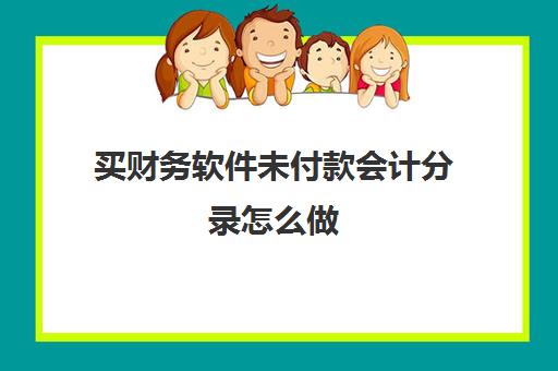 买财务软件未付款会计分录怎么做(购买的财务软件计入什么科目)