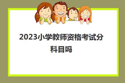 2023小学教师资格考试分科目吗(小学教师资格证分科目吗)