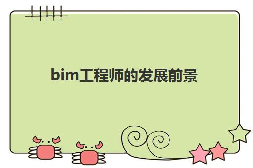bim工程师的发展前景 bim工程师的收入