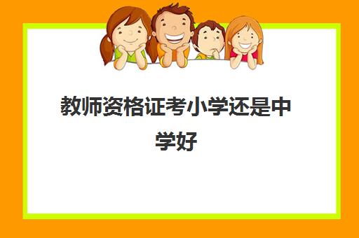 教师资格证考小学还是中学好,教师资格证小学和中学区别