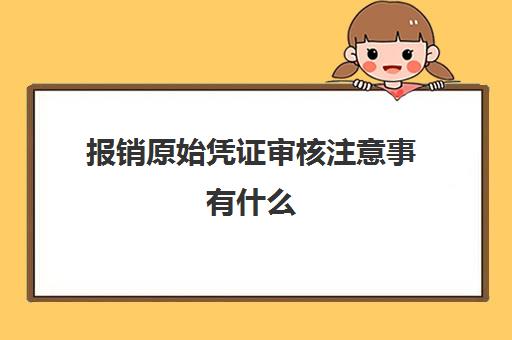 报销原始凭证审核注意事有什么(原始凭证报销审批单)