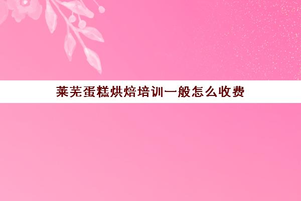 莱芜蛋糕烘焙培训一般怎么收费(烘焙和西点有什么区别)