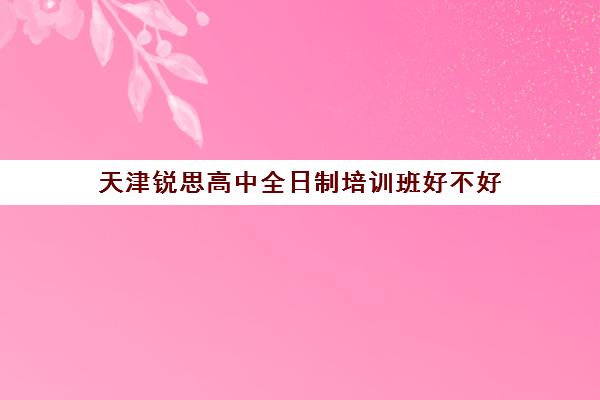 天津锐思高中全日制培训班好不好(天津全日制初三托管班)