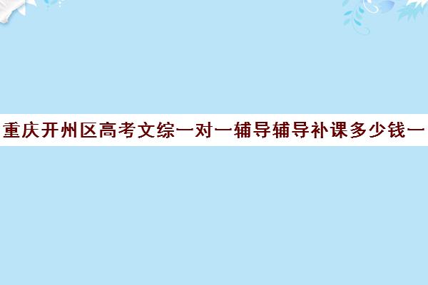 重庆开州区高考文综一对一辅导辅导补课多少钱一小时(高考一对一教育咨询1小时多少钱