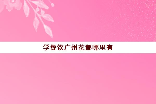 学餐饮广州花都哪里有(广州去哪里学小吃培训比较放心)