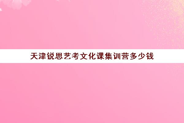 天津锐思艺考文化课集训营多少钱(天津海柏思艺术培训学校)