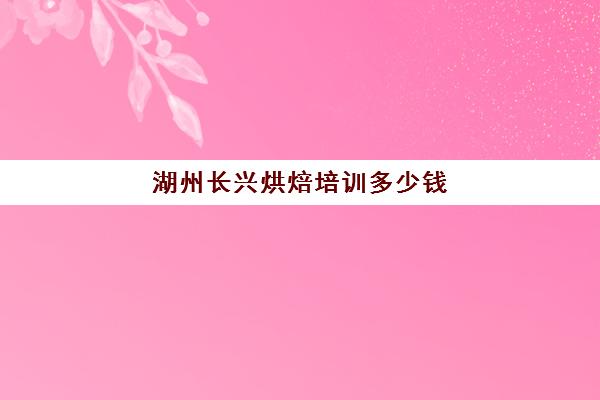 湖州长兴烘焙培训多少钱(苏州学烘焙一般多少钱)