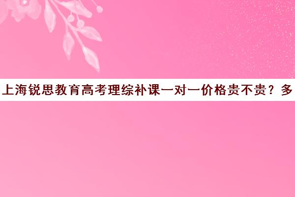 上海锐思教育高考理综补课一对一价格贵不贵？多少钱一年（锐思教育官网）