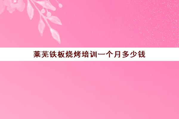 莱芜铁板烧烤培训一个月多少钱(济南烧烤师傅大概多少钱一个月)