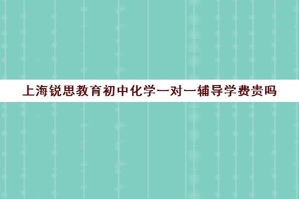 上海锐思教育初中化学一对一辅导学费贵吗（正规的初中补课机构）