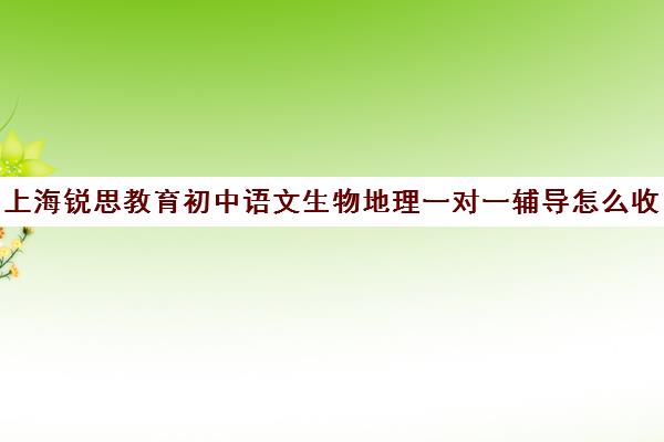 上海锐思教育初中语文生物地理一对一辅导怎么收费（初中地理教辅）