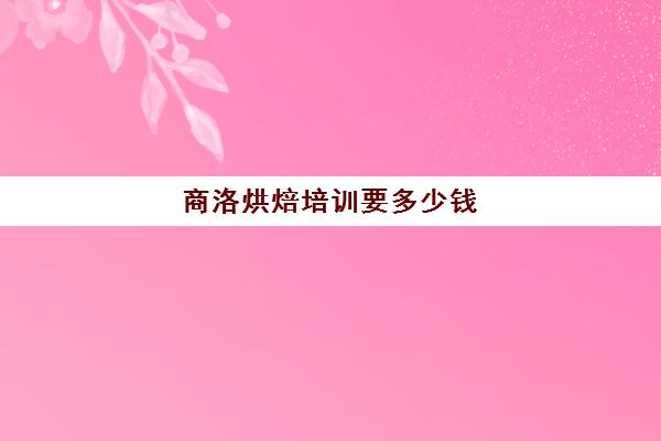 商洛烘焙培训要多少钱(正规学烘焙学费价格表)