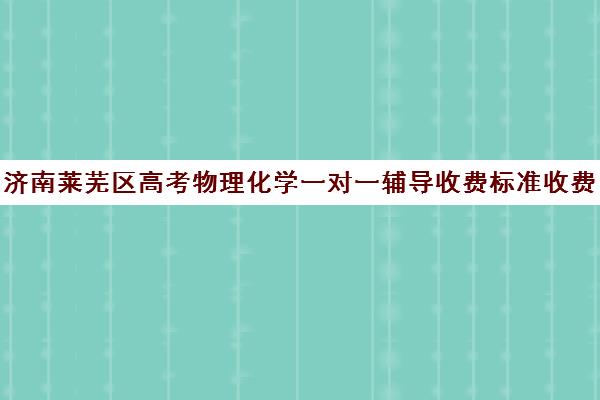 济南莱芜区高考物理化学一对一辅导收费标准收费价目表(济南最好的高考辅导班)