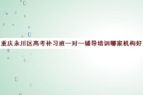 重庆永川区高考补习班一对一辅导培训哪家机构好