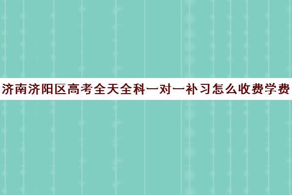 济南济阳区高考全天全科一对一补习怎么收费学费多少钱