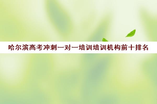 哈尔滨高考冲刺一对一培训培训机构前十排名(成都高考冲刺培训机构哪些好)