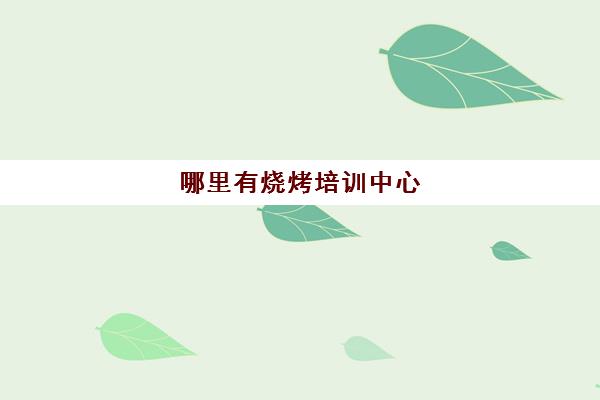 哪里有烧烤培训中心(学烧烤去哪里学比较好)