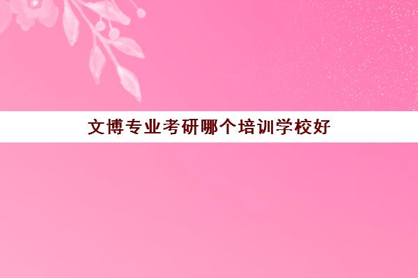 文博专业考研哪个培训学校好(考研难度小的211学校)