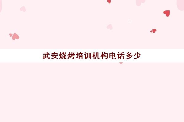 武安烧烤培训机构电话多少(衡水烧烤小吃培训学校地址)