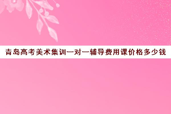 青岛高考美术集训一对一辅导费用课价格多少钱(美术集训可以不住宿吗)