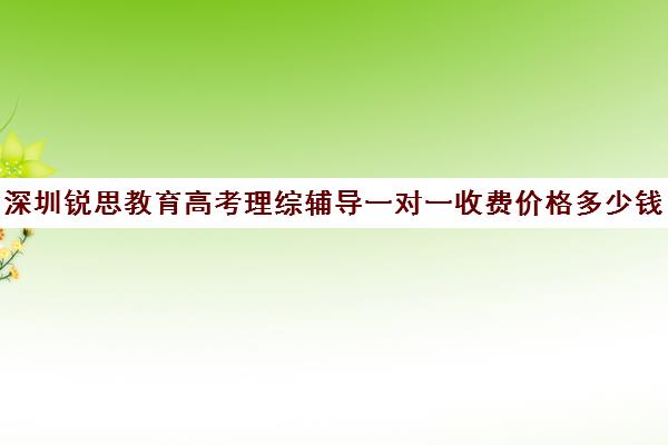 深圳锐思教育高考理综辅导一对一收费价格多少钱(深圳高中补课一对一价格)