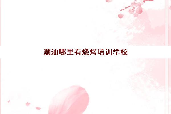 潮汕哪里有烧烤培训学校(学烧烤多少钱学费)