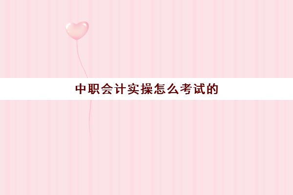 中职会计实操怎么考试(中专会计专业课程有哪些)