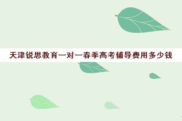 天津锐思教育一对一春季高考辅导费用多少钱（天津春季高考报名条件）