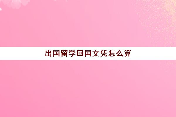 出国留学回国文凭怎么算(韩国文凭回国不受欢迎)