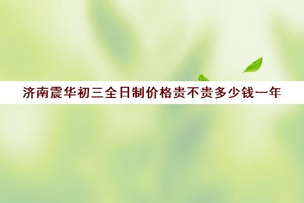 济南震华初三全日制价格贵不贵多少钱一年(中考全日制冲刺班有必要吗)