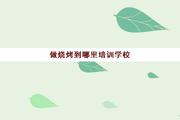 做烧烤到哪里培训学校(培训学校培训学校网能查到么)