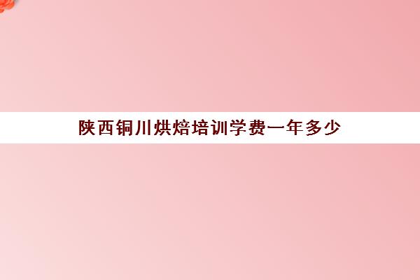 陕西铜川烘焙培训学费一年多少(烘焙班一般学费多少)