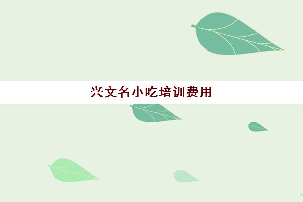 兴文名小吃培训费用(四川人气最旺的小吃加盟)