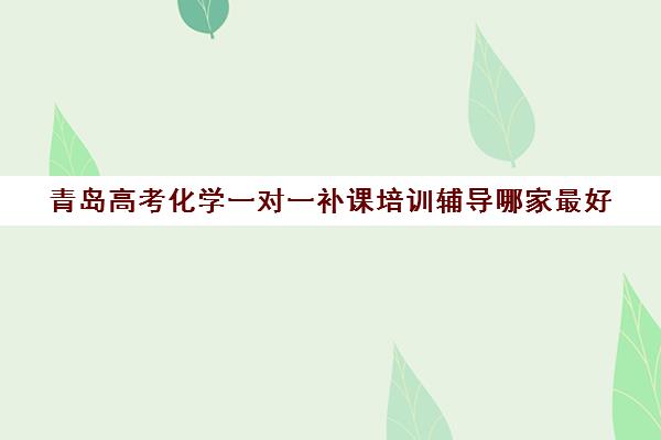 青岛高考化学一对一补课培训辅导哪家最好(青岛高中辅导班哪家好)