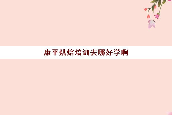 康平烘焙培训去哪好学啊(烘焙学校一般学多久)