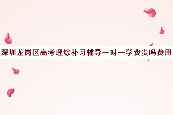 深圳龙岗区高考理综补习辅导一对一学费贵吗费用多少钱