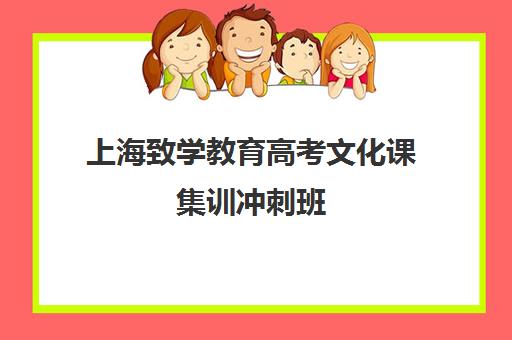 上海致学教育高考文化课集训冲刺班(上海高考补课机构排名)
