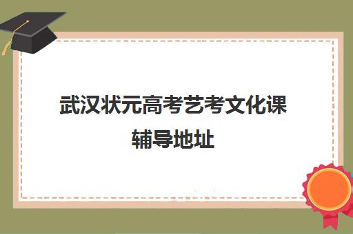 武汉状元高考艺考文化课辅导地址(武汉文化课集训哪家强)