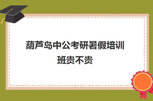 葫芦岛中公考研暑假培训班贵不贵(中公教育考公培训班怎么样)