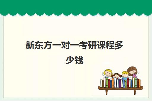 新东方一对一考研课程多少钱(新东方教育语文一对一)