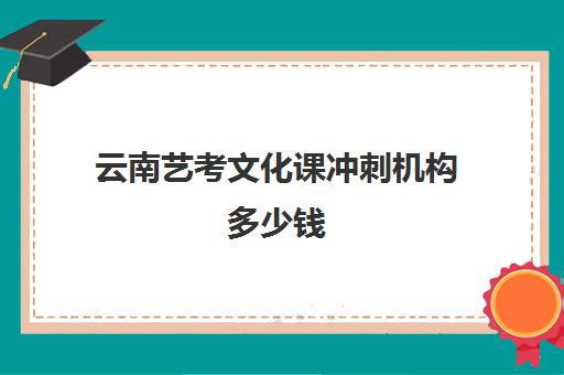 云南艺考文化课冲刺机构多少钱(昆明艺考培训机构排行榜前十)