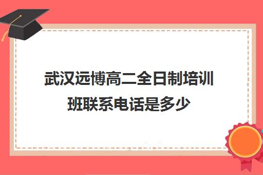 武汉远博高二全日制培训班联系电话是多少(高二全日制补课班)