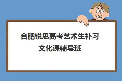 合肥锐思高考艺术生补习文化课辅导班