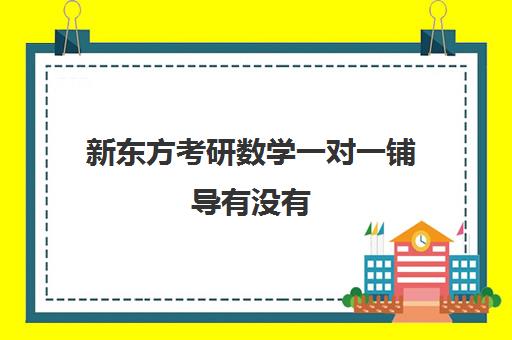 新东方考研数学一对一铺导有没有(新东方考研班收费价格表)