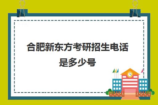 合肥新东方考研招生电话是多少号(新东方合肥学校官网)