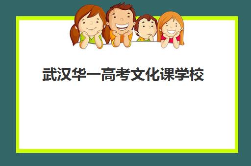 武汉华一高考文化课学校(武汉华一高官网招生报名网址)