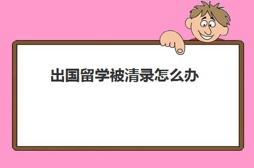 出国留学被清录怎么办(海外留学不足6个月可以认证)